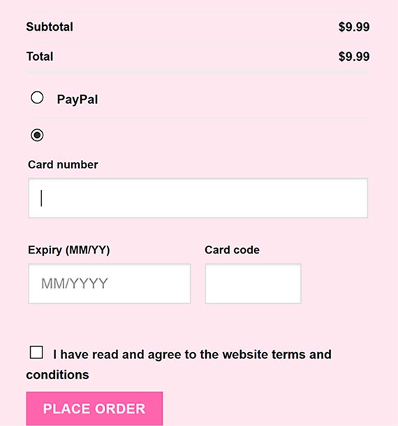 credit card checkout 2