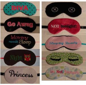 10 Eye Mask Embroidery ITH