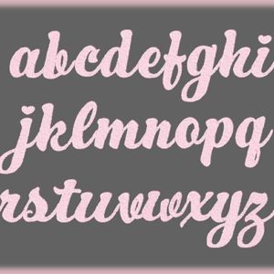 yoga embroidery font