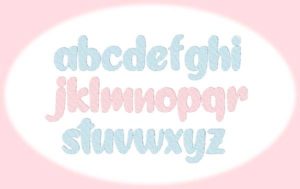 nursery embroidery font