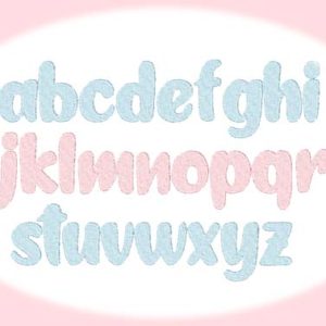 nursery embroidery font