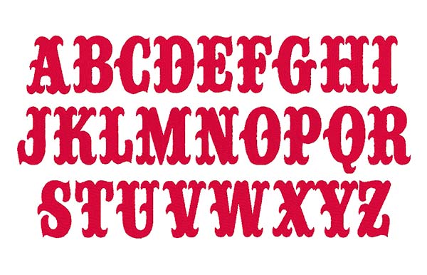 alphabet red sox font