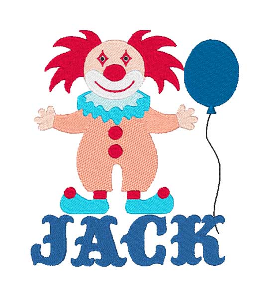 77 Clown Embroidery - LelesDesigns