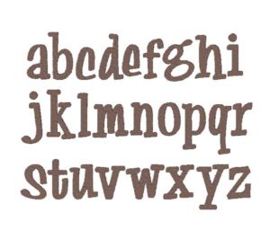 Wood Toy Embroidery font