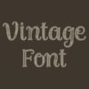 Vintage Font Embroidery