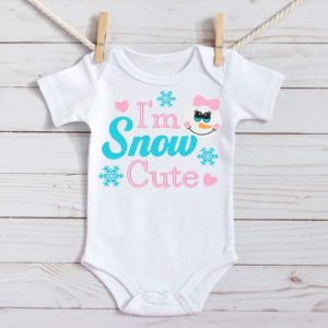 I'm Snow Cute Embroidery onesie