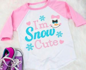 I'm Snow Cute Embroidery shirt
