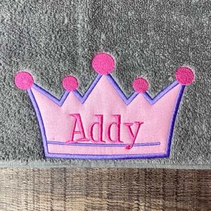 princess crown embroidery