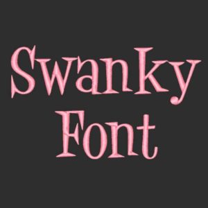 Swanky Font Embroidery
