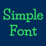 Simple Embroidery Font - LelesDesigns