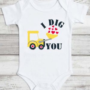 I Dig You Embroidery onesie