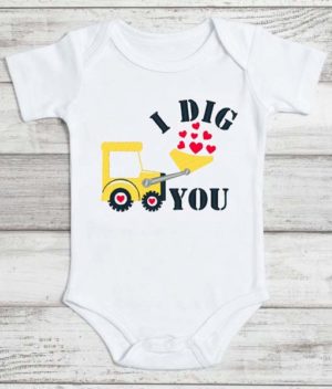 I Dig You Embroidery onesie