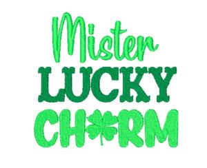 Mister Lucky Charm machine Embroidery design