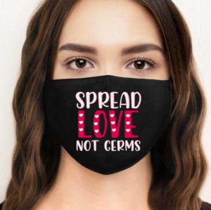 Spread Love Embroidery Mask