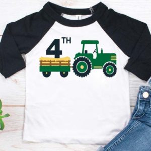 Birthday Tractor Embroidery design