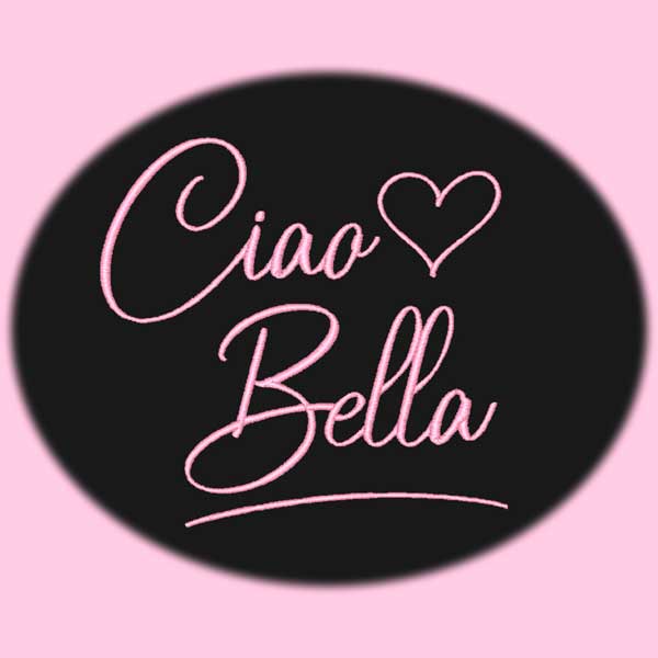Ciao Bella Embroidery Font - LelesDesigns
