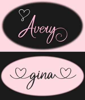 Ciao Bella Embroidery Font heart