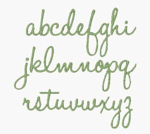 Woodland Forest Embroidery font