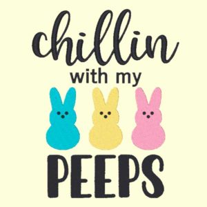 chillin peeps embroidery