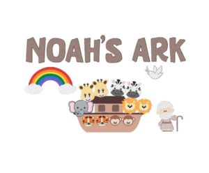 noahs ark machine embroidery set