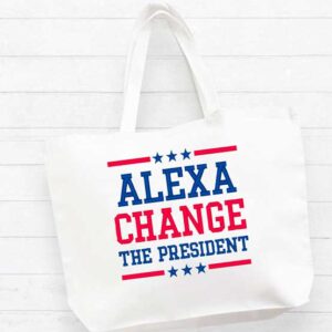 Alexa Change President Embroidery bag