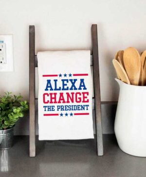 Alexa Change President Embroidery towel