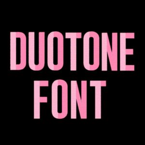 Duotone Embroidery Font
