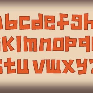 hawaiian tiki embroidery font