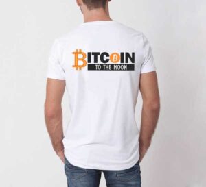 Bitcoin to the moon Embroidery men