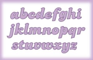 groovy embroidery font