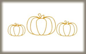autumn frame embroidery designs pumpkin
