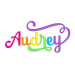 Audrey Script Font Embroidery - LelesDesigns