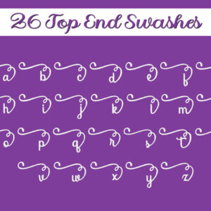 Audrey top end swashes font