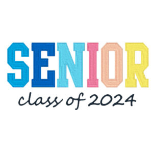 Senior Class of 2024 Embroidery graduate
