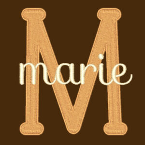 Bread & Butter Duo Embroidery Font monogram