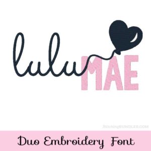 Annie Mae Embroidery Font