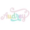 Audrey Script Font Embroidery