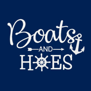 boats and hoes embroidery