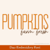 Lemon & Lime Duo Embroidery Font