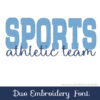 Sports Team Duo Embroidery Font