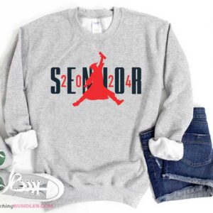 Senior 2024 Air Embroidery sweatshirt
