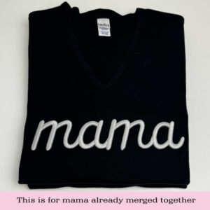 mama 3D Puff Embroidery shirt