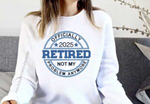 2025 Retired Embroidery sweatshirt