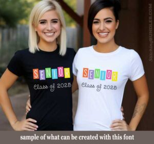 Starlight Trio Embroidery Font senior 2025