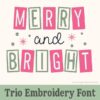 Starlight Trio Embroidery Font