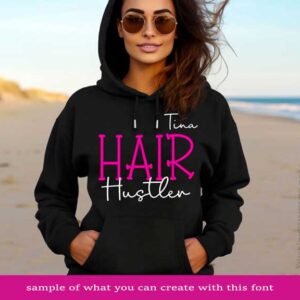 Southern Charm Duo Embroidery Font hair