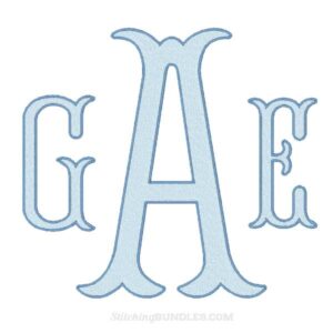 Fishtail Monogram Embroidery