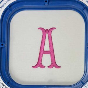 Fishtail Embroidery Font stitch out