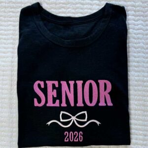 Senior 2026 Bow Embroidery shirt