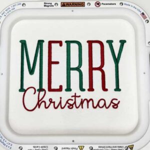 Stiletto Duo Embroidery Font merry christmas